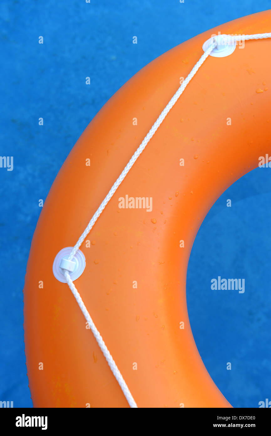 A close up shot of a pool tube Stock Photo