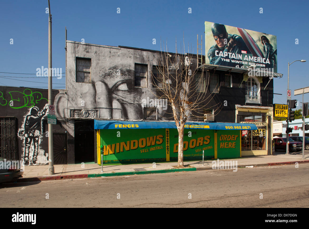 Street Art, Melrose Ave., Los Angeles, California, United States of