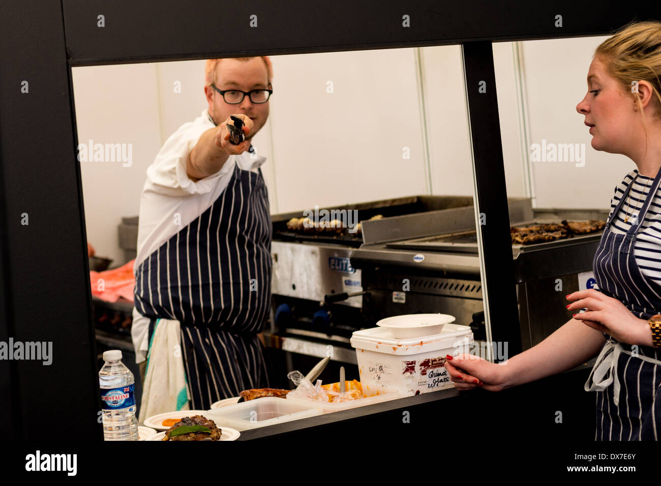 Ben Mulock, Head Chef, Opera Tavern London photographed at taste of London food festival Stock Photo