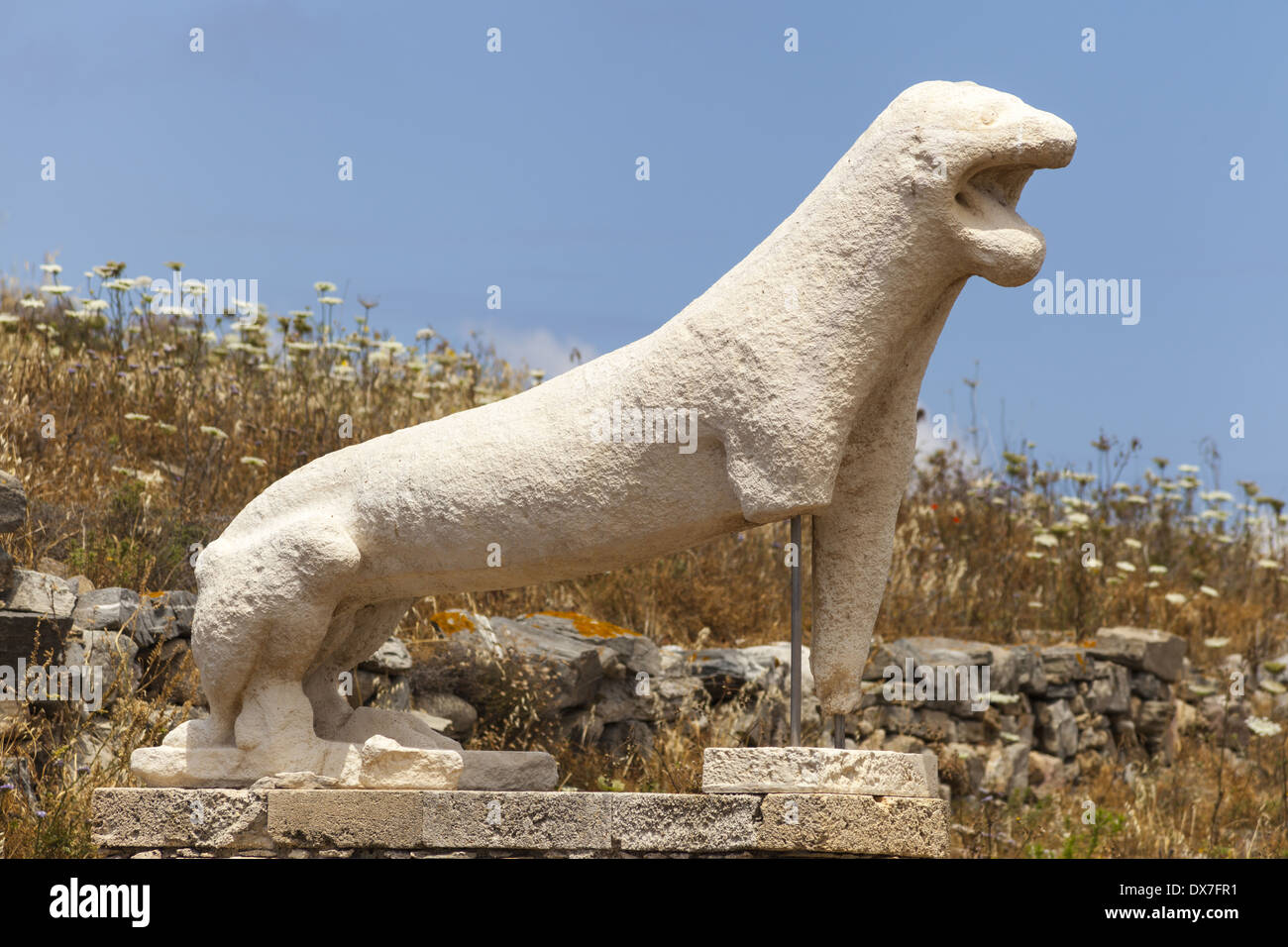 One of the Lions of the Naxians, Terrace of the Lions, Delos ...