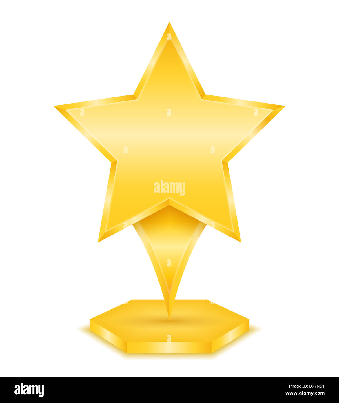 Gold metal star shape Cut Out Stock Images & Pictures - Alamy