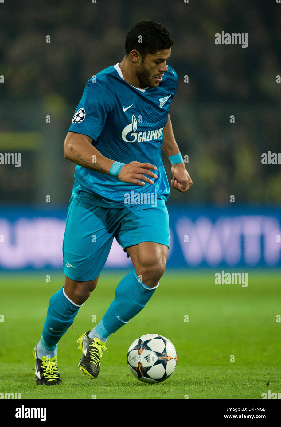 Dortmund, Germany. 19th Mar, 2014. Zenit's Hulk in action during