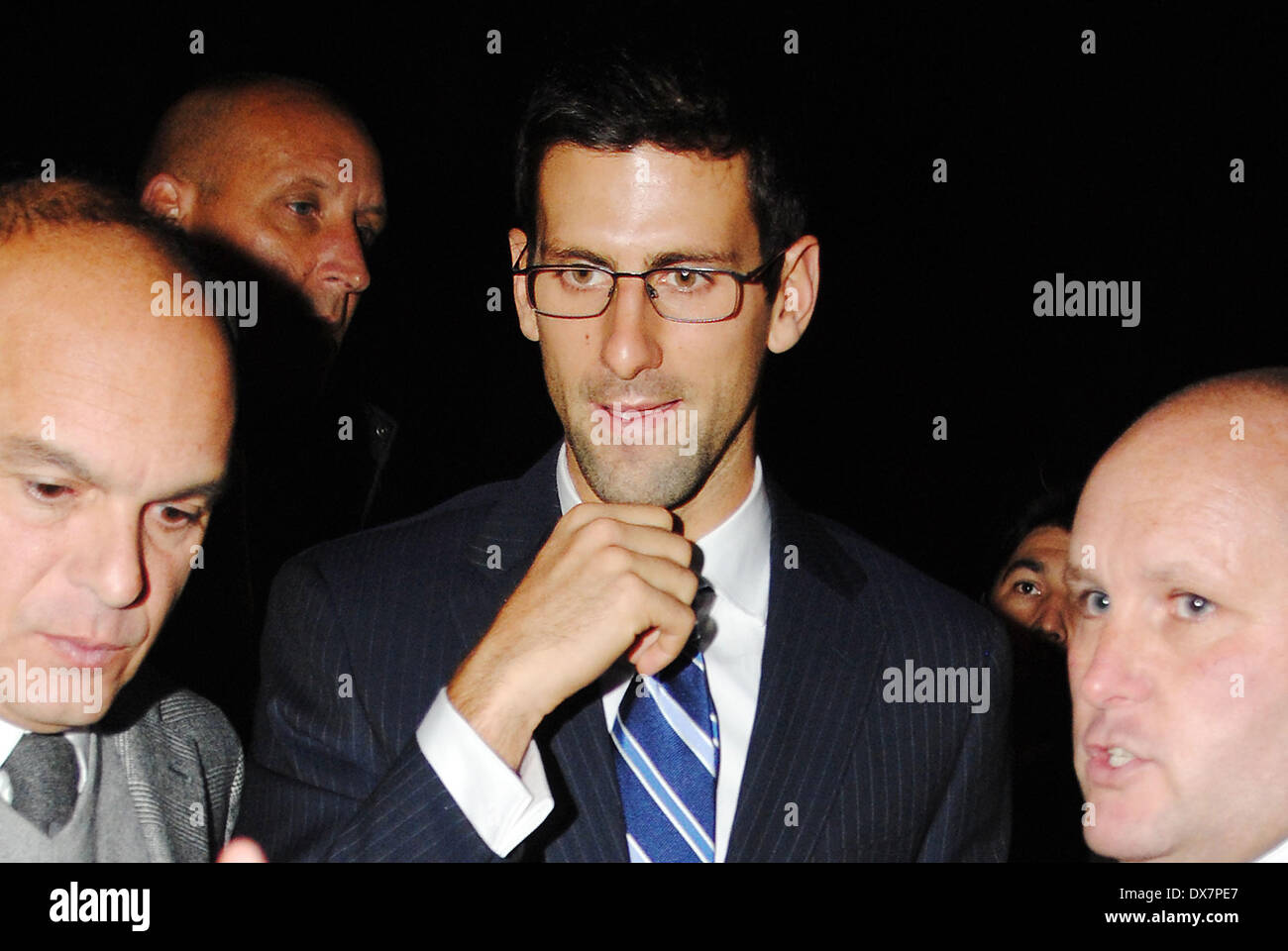 Novak Djokovic at the Barclays ATP World Tour Finals Gala held at the Royal Courts of Justice. London, England - 03.11.12 Featu Stock Photo