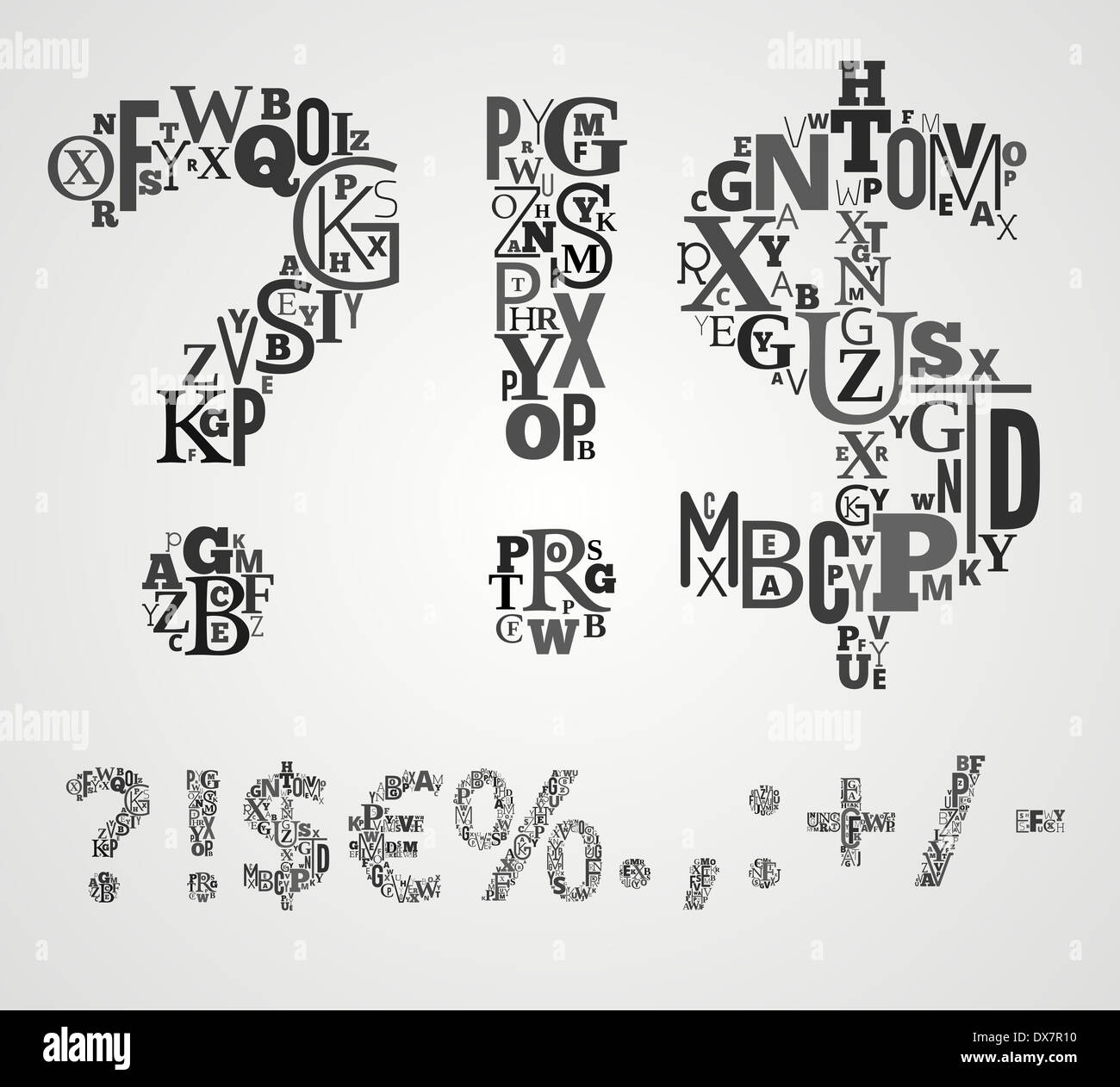 Set number math symbols hi-res stock photography and images - Alamy