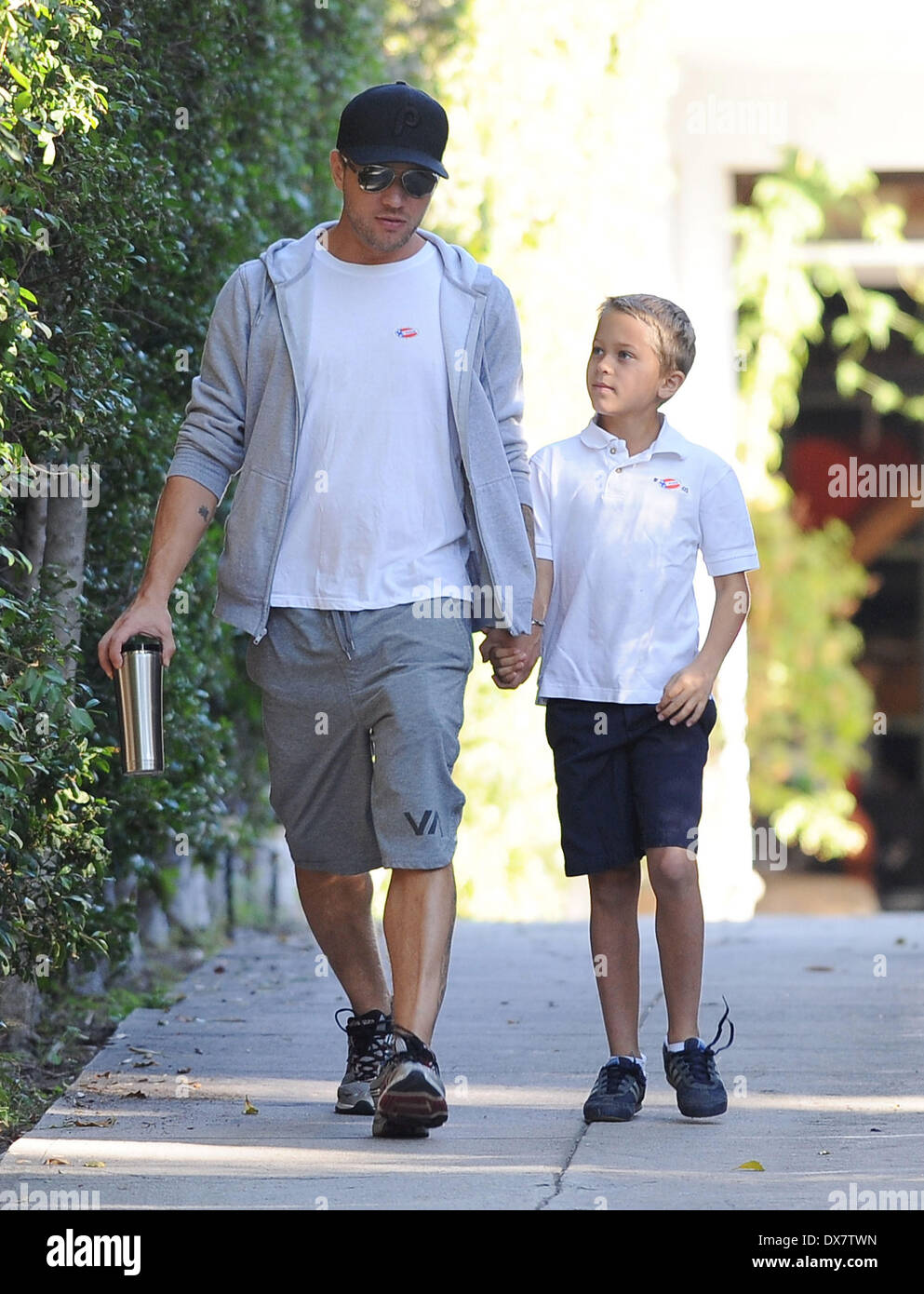 Ryan Phillippe with son Deacon arriving at the voting booth in West  Hollywood Los Angeles, California - 06.11.12 Featuring: Rya Stock Photo -  Alamy