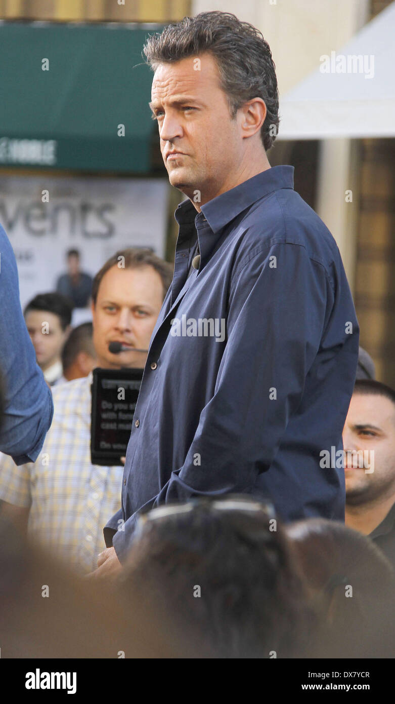 Matthew Perry at The Grove to appear on entertainment news show 'Extra ...