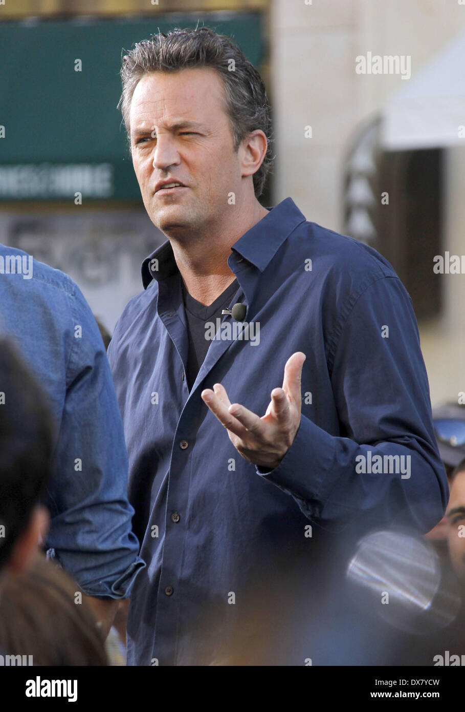 Matthew Perry at The Grove to appear on entertainment news show 'Extra ...