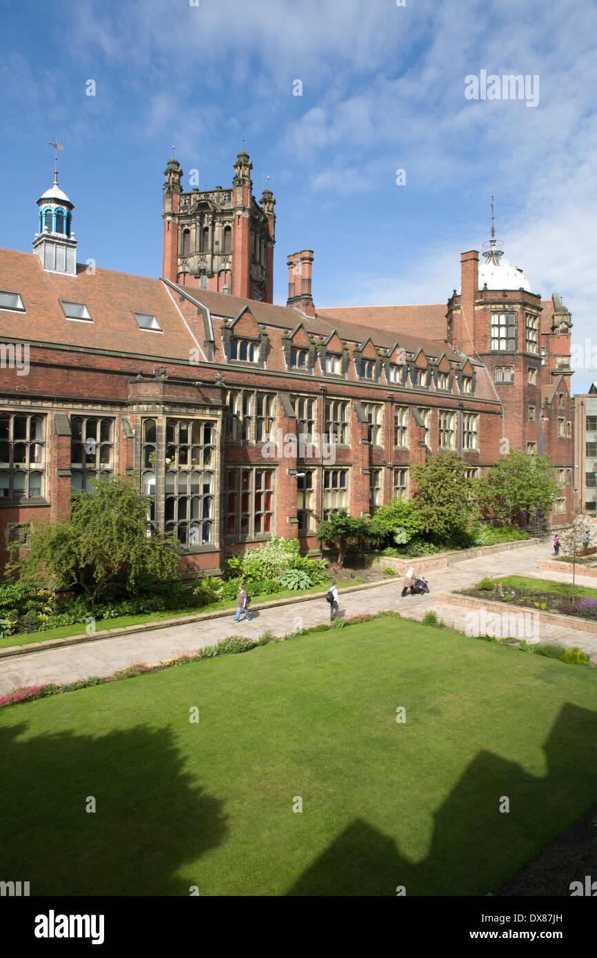 Newcastle University Old Quadrangle and Armstrong Building Stock Photo