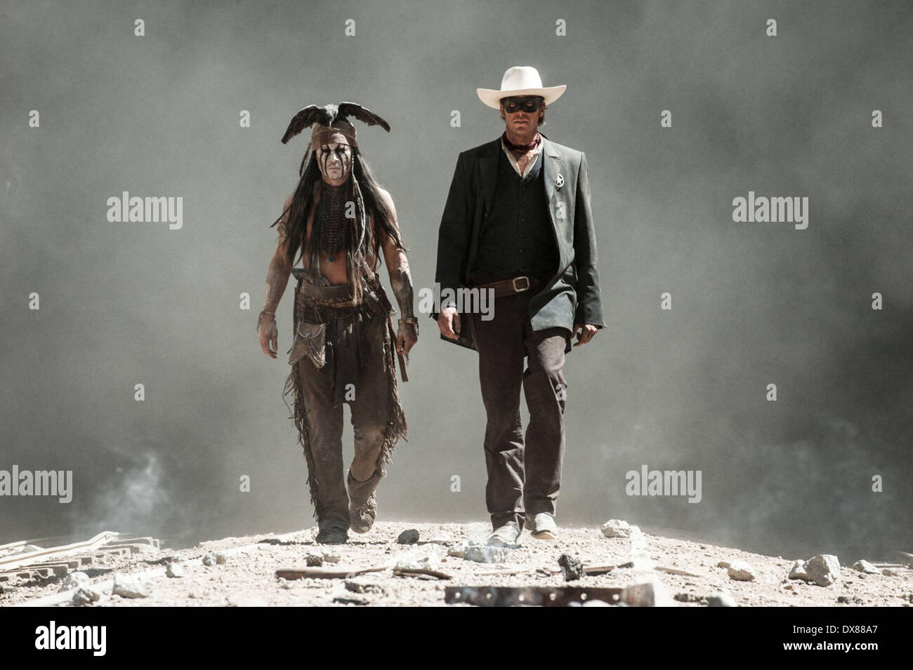 Armie Hammer and Johnny Depp Film still from the movie 'The Lone Ranger