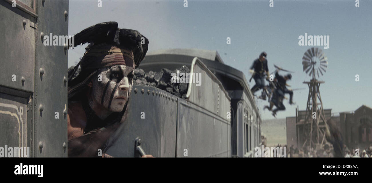 Johnny Depp Film still from the movie 'The Lone Ranger' (2012) This is ...