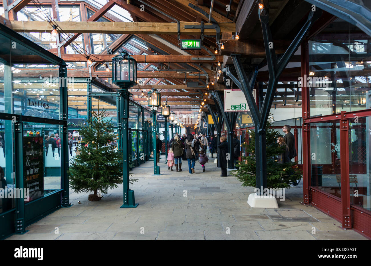 Inside Tobacco Dock, a Grade I listed warehouse in Wapping, Docklands