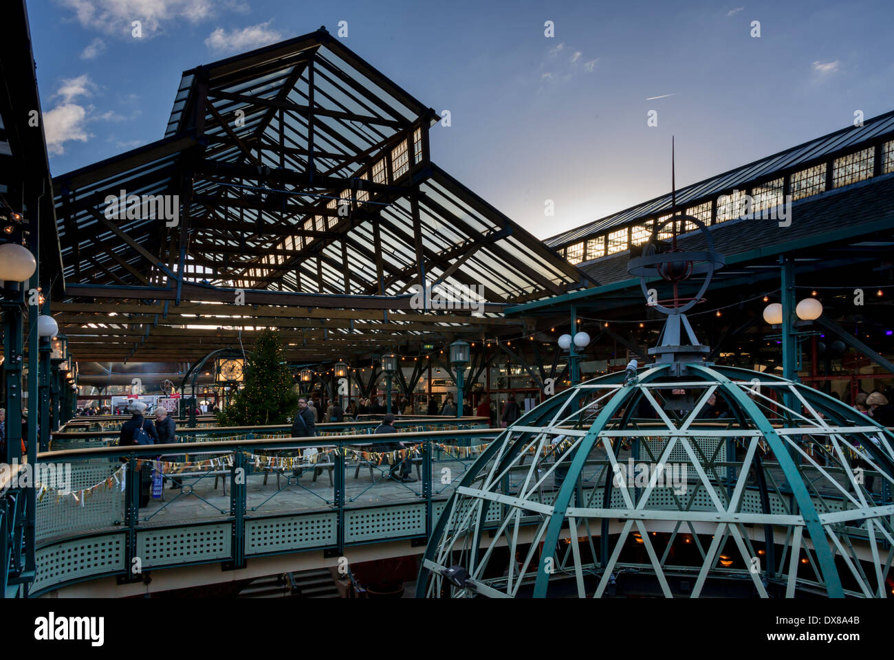 Inside Tobacco Dock, a Grade I listed warehouse in Wapping, Docklands