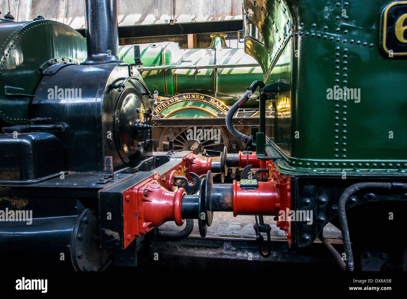 Didcot Railway Centre is a former Great Western Railway engine-shed and locomotive stabling point located in Didcot, Stock Photo
