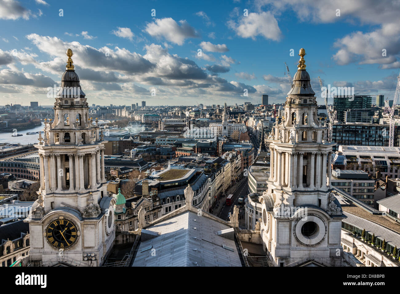 Views over West London & two West Towers of St Paul's Cathedral, one