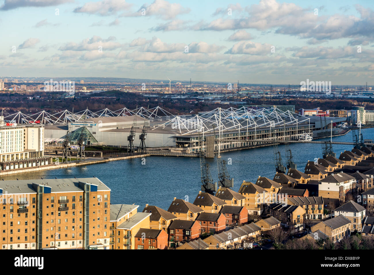 ExCeL exhibition centre and Royal Victoria Dock, London Stock Photo Alamy