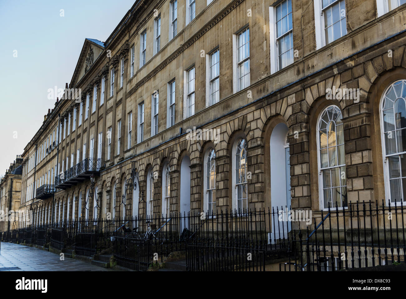 Great Pulteney Street is a thoroughfare in Bath with terraced houses ...