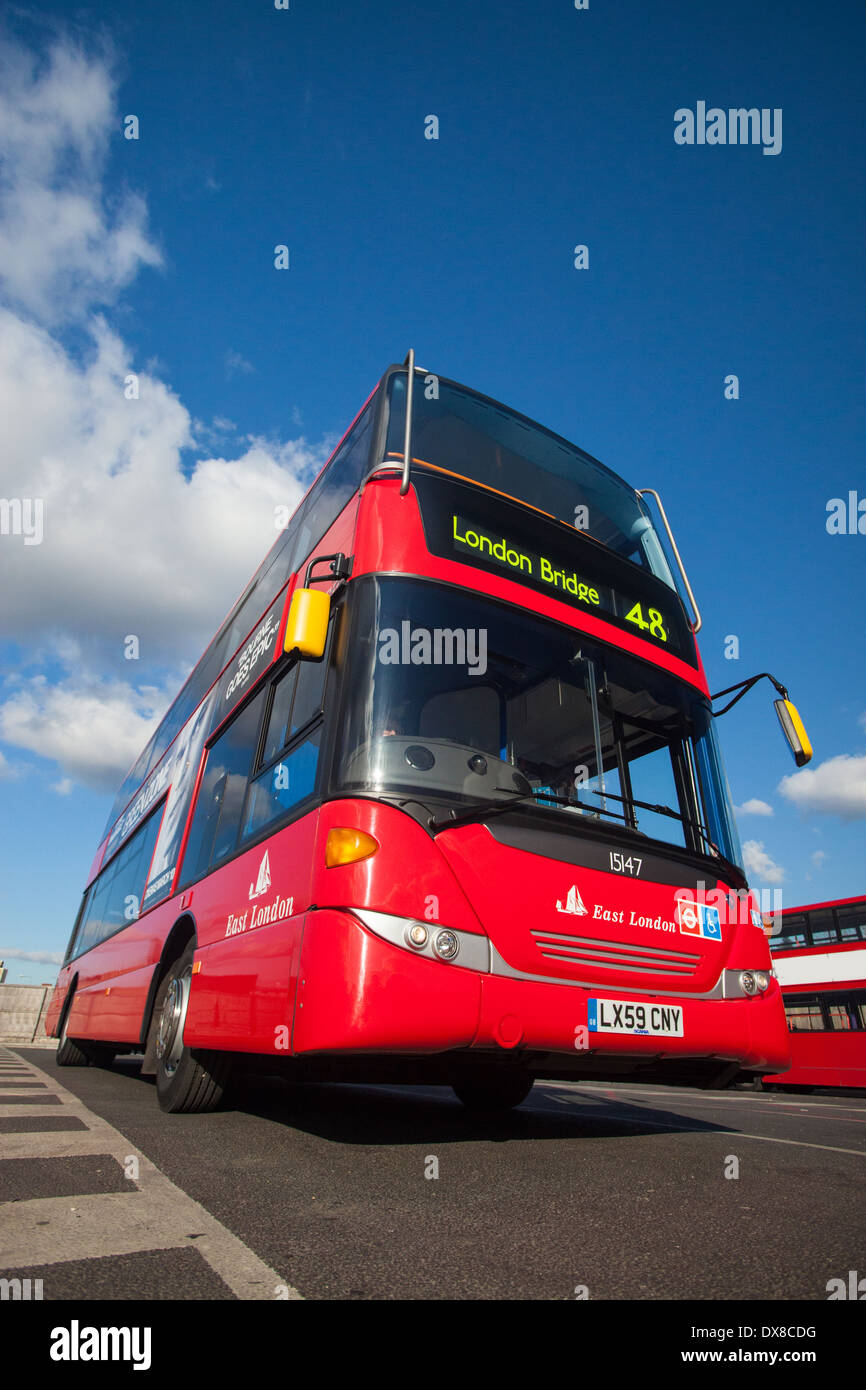 London red bus. Stock Photo
