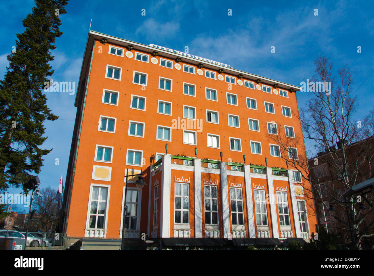Grand Hotel Tammer, now Sokos chain hotel, Koskipuisto park, central Tampere, central Finland, Europe Stock Photo