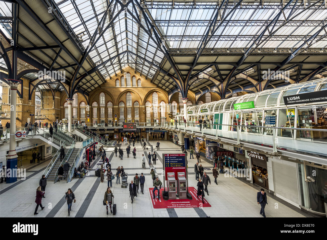 Liverpool Street station, also known as London Liverpool Street, is a central London railway terminus and connected London Stock Photo