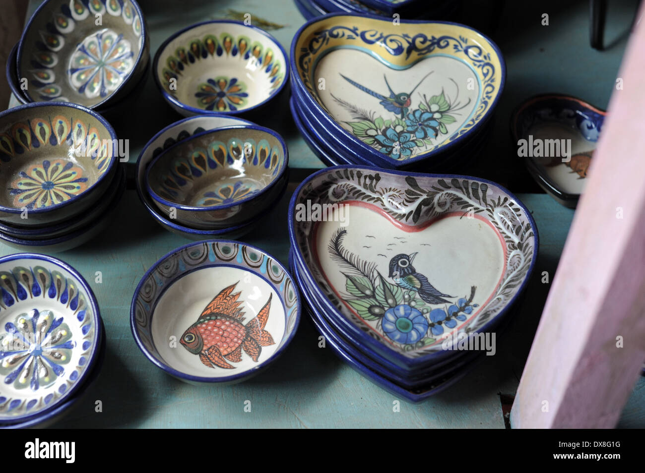 Ceramics of San Antonio Palopo, Solola, Guatemala. Stock Photo