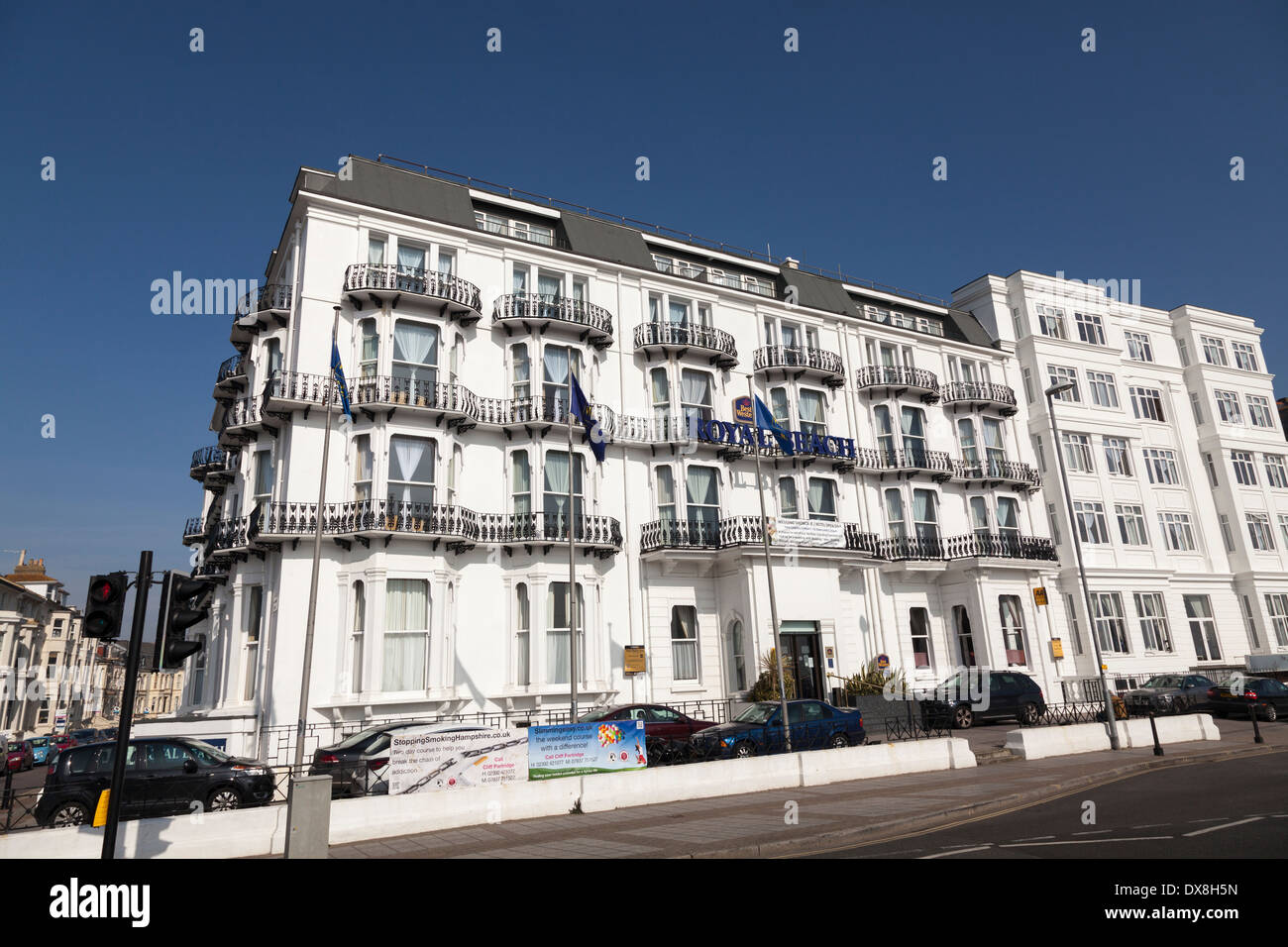 Royal Beach Hotel exterior, Southsea. Stock Photo