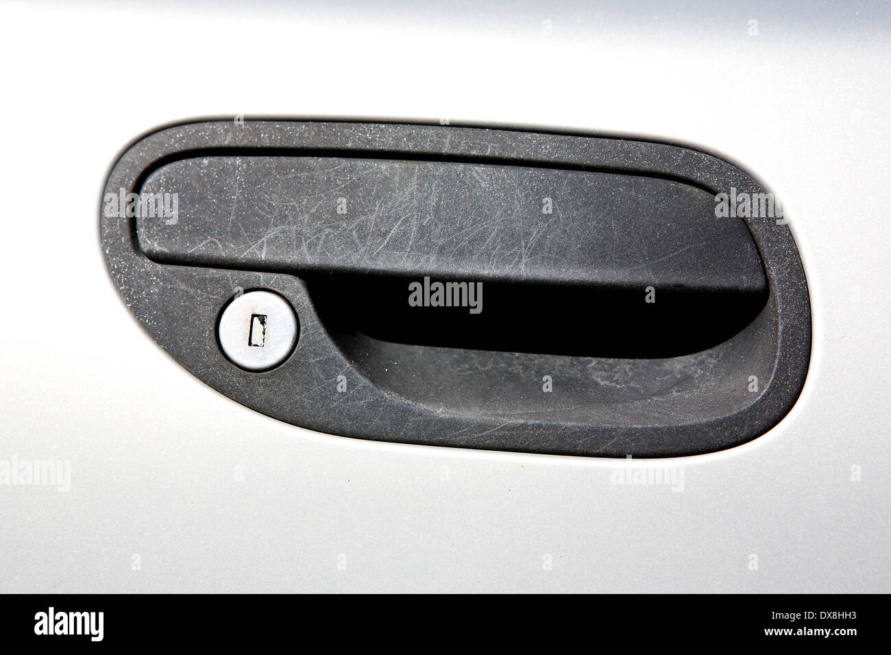 Old Car Door Handle Stock Photo Alamy