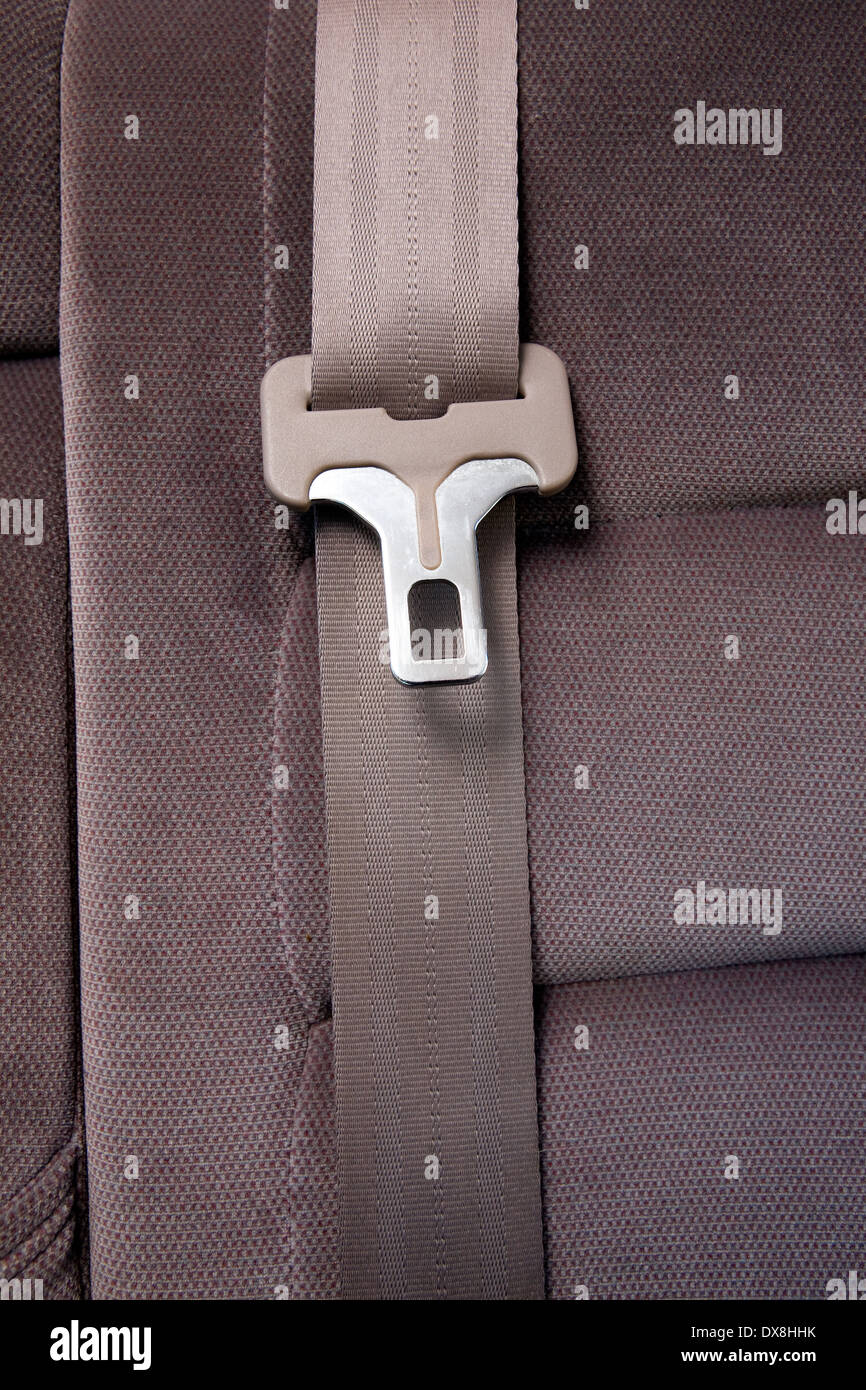 Seatbelt in Car Stock Photo
