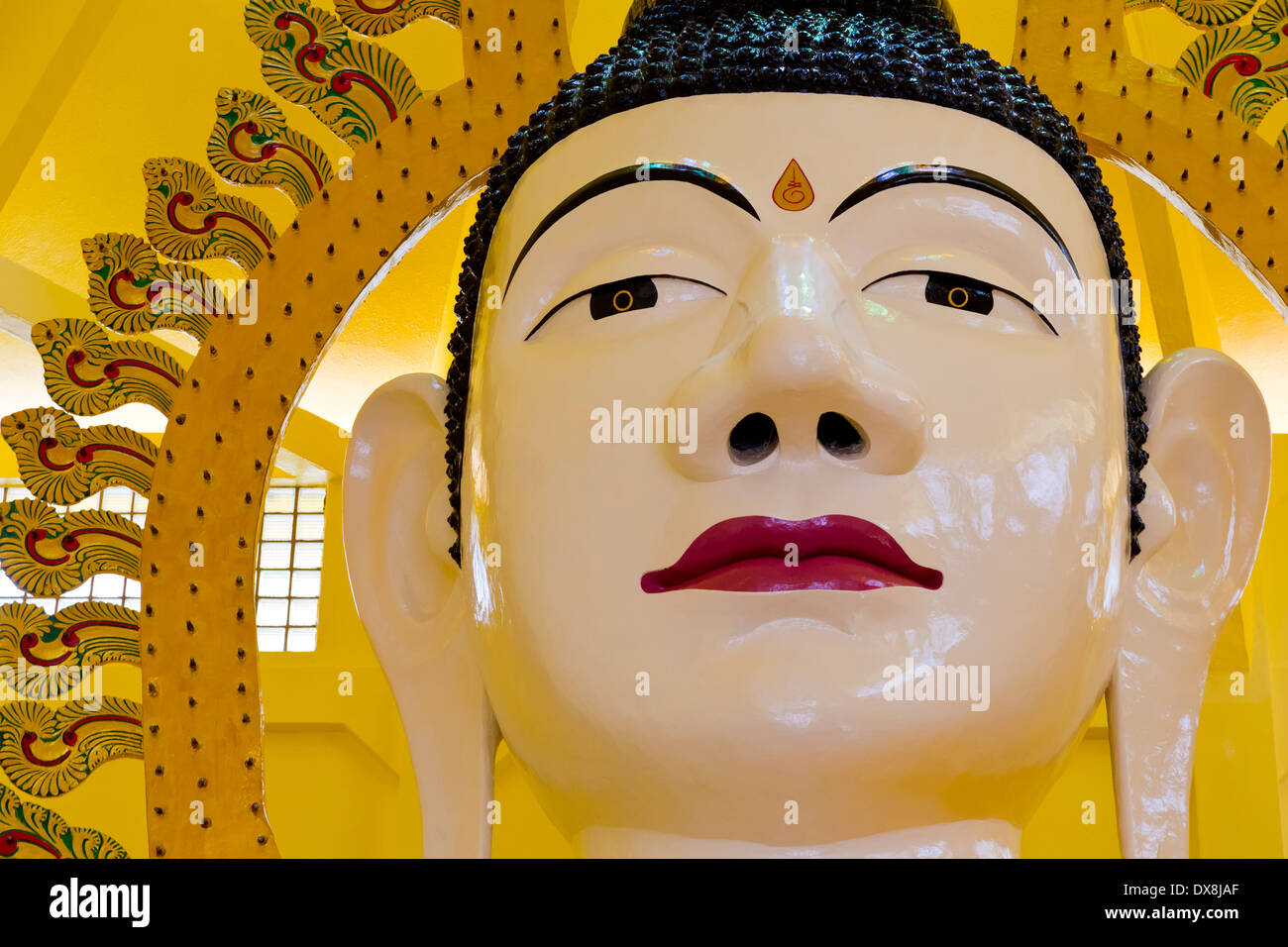 Statue in the Kuil Gaya Buddha Sakya Muni Temple in Singapore Stock