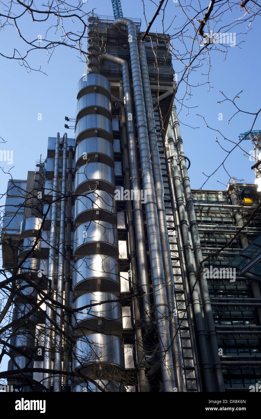 Richard Rogers Lloyds Building in the city of London UK Stock Photo