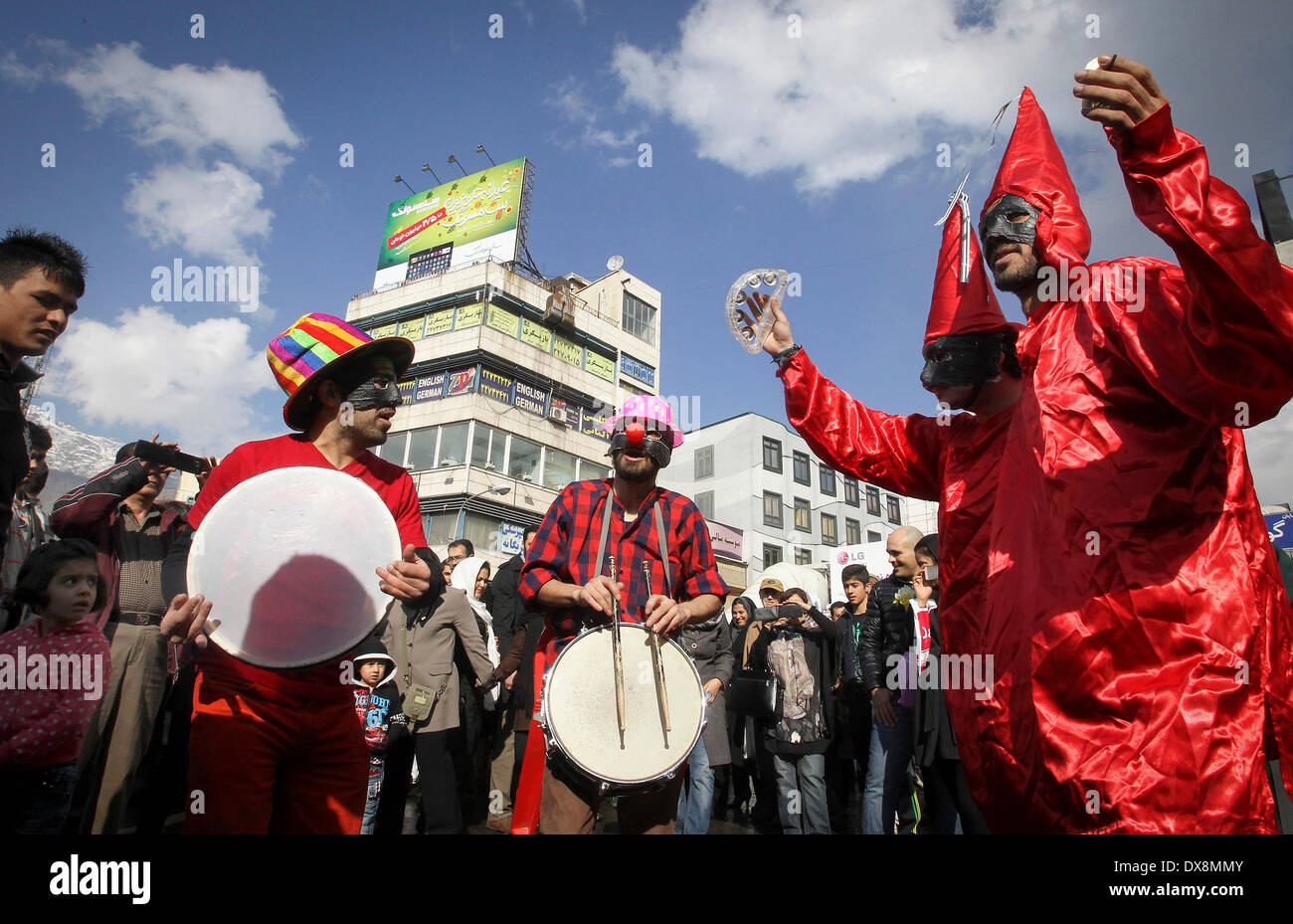Tehran, Iran. 20th Mar, 2014. Iranian celebrate ahead of