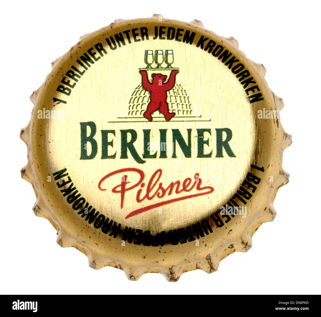 Beer bottle cap - Berliner Pilsner (Germany) Stock Photo
