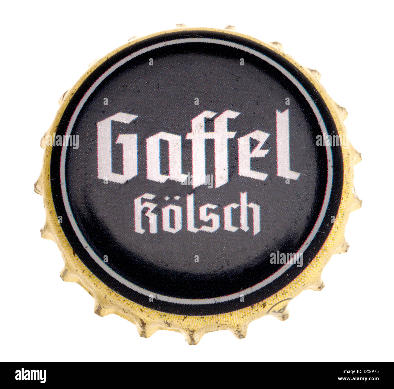 Beer bottle cap - Gaffel Koelsch (Cologne, Germany) Stock Photo