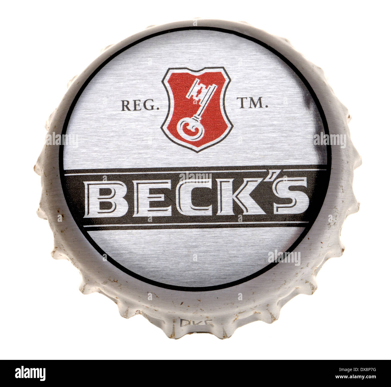 Beer bottle cap - Beck's (Germany) Stock Photo