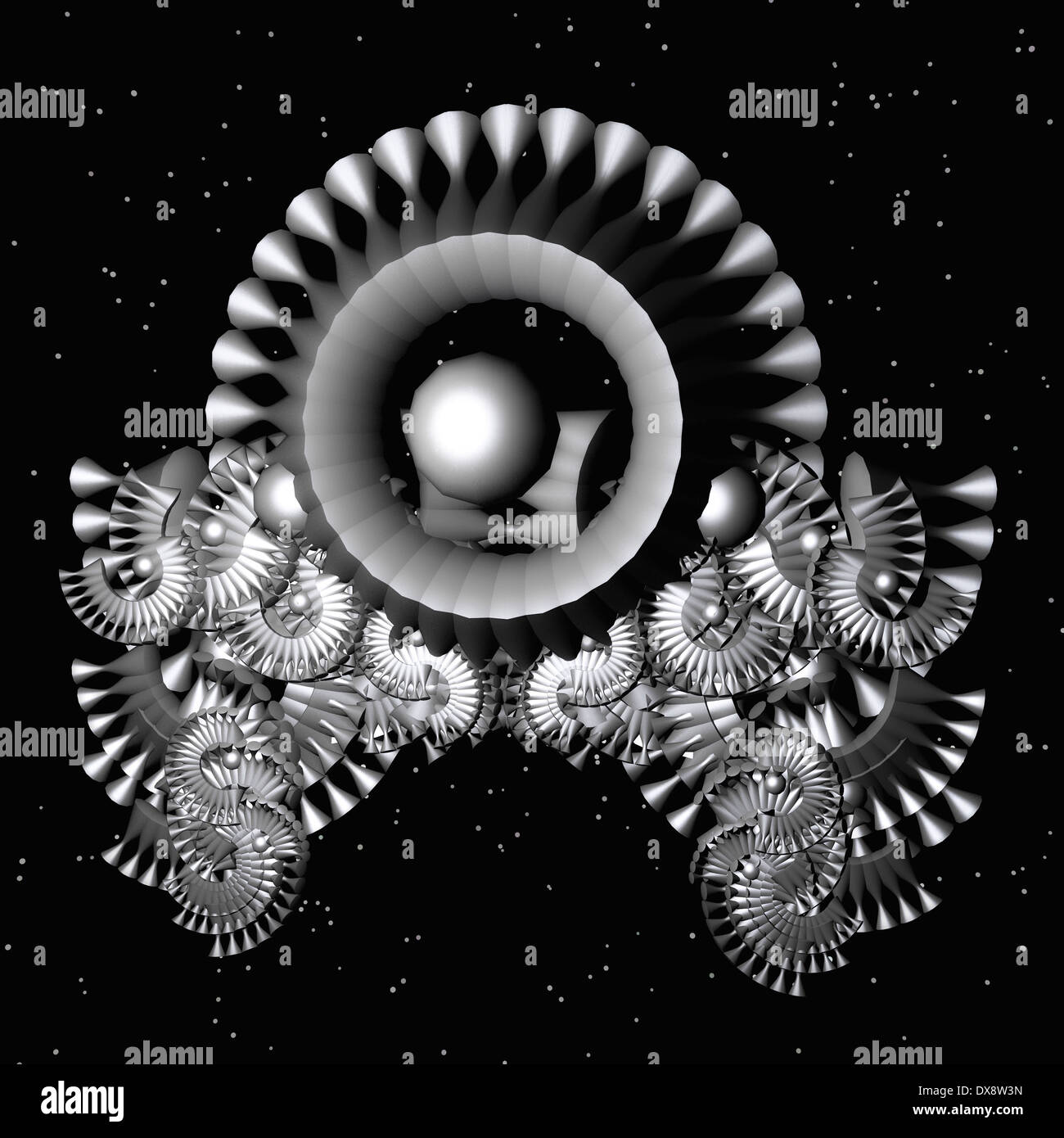 Visualization of a fractal Structure Stock Photo - Alamy