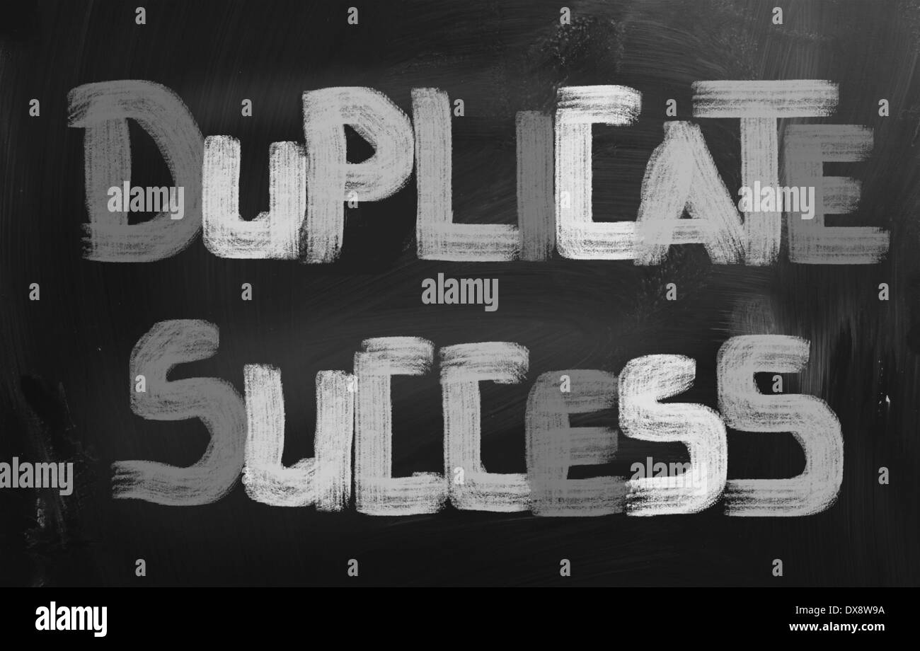 Duplicate Success Concept Stock Photo