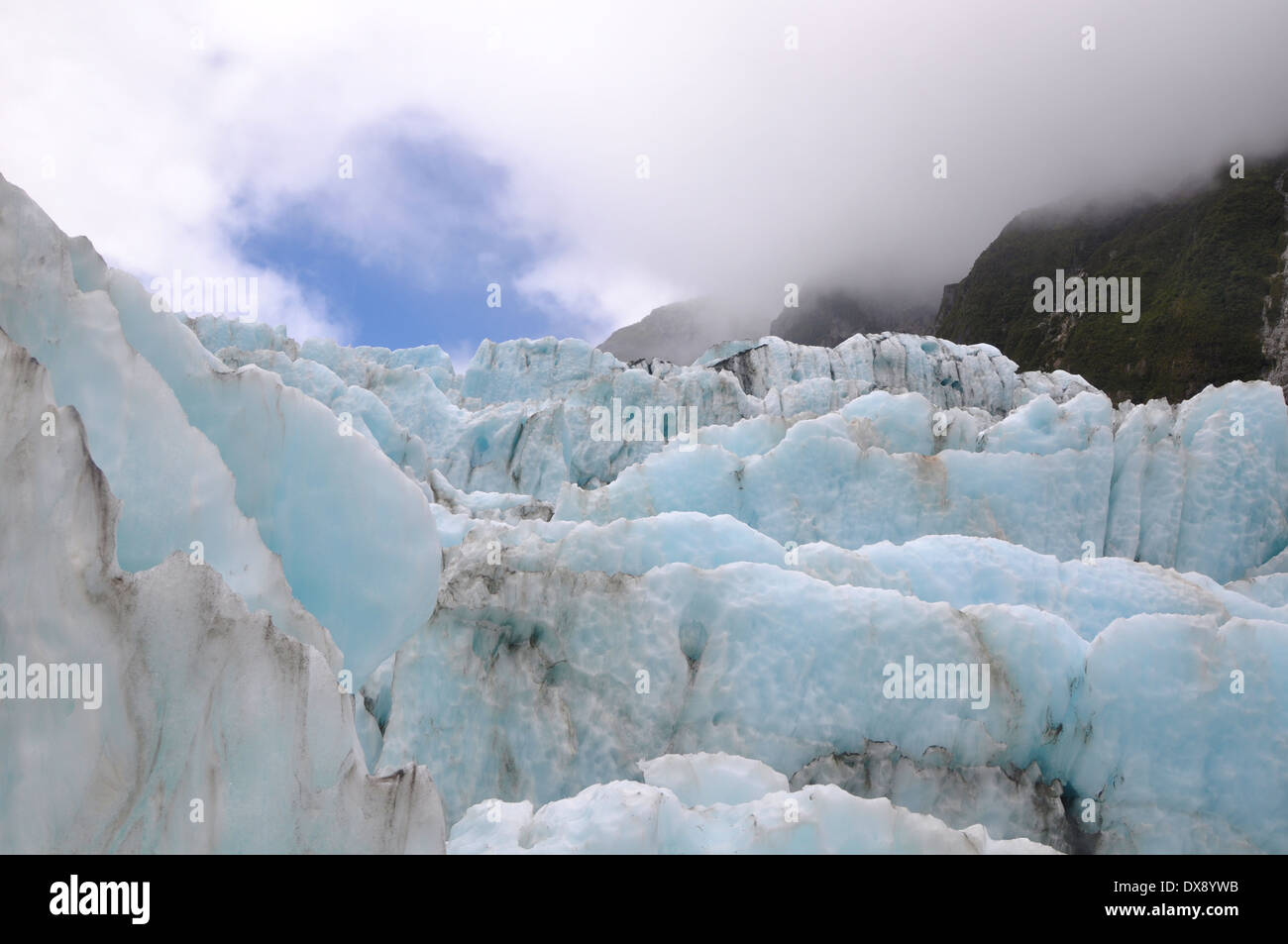 Franz Josef glacier Stock Photo