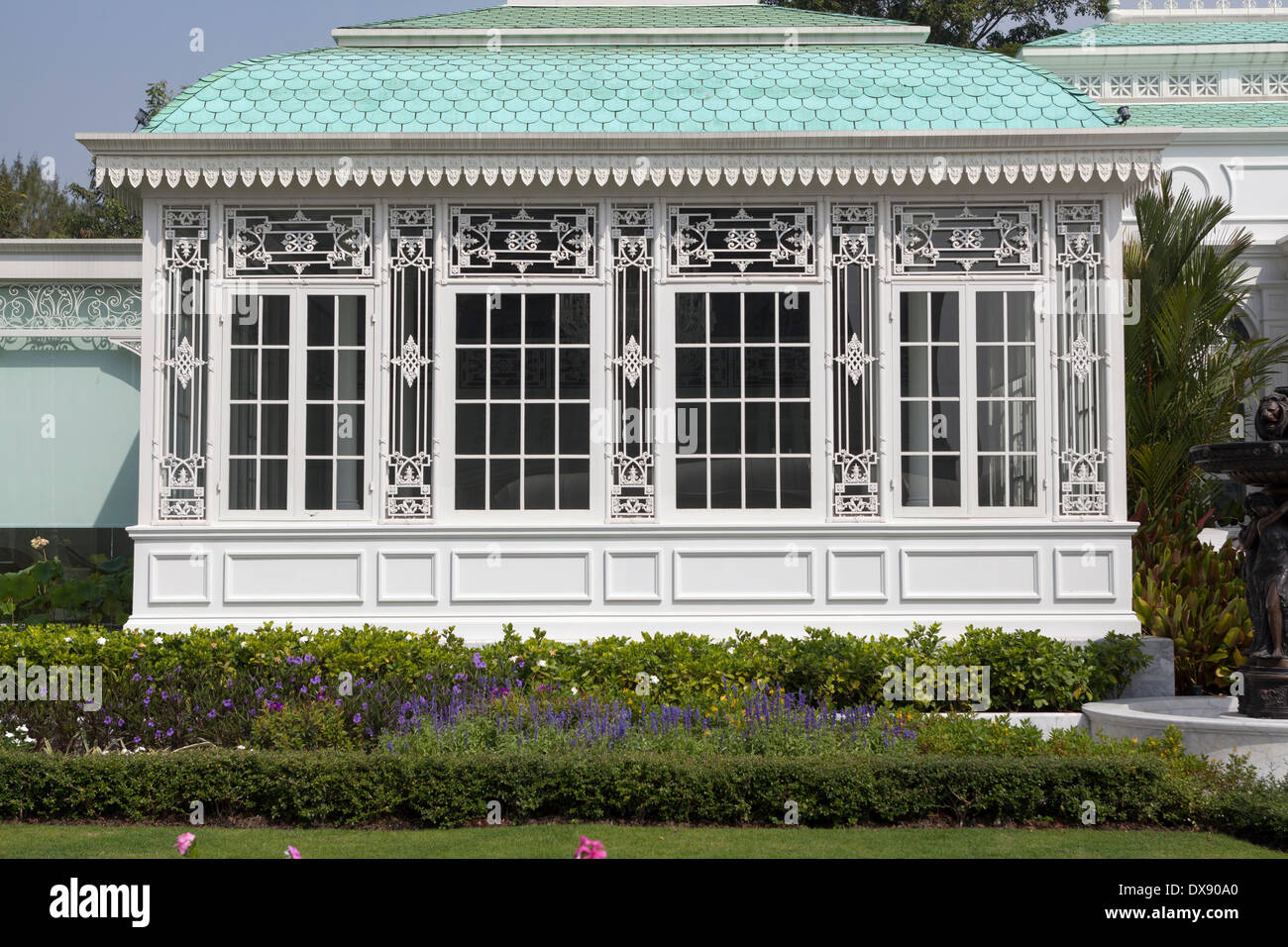 Pavilion in the grounds of Dusit Palace Bangkok Stock Photo