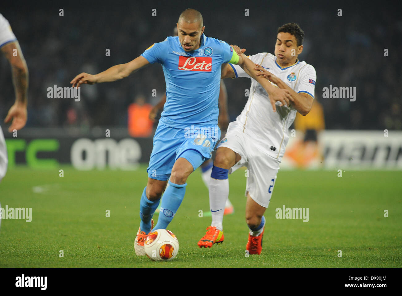 Naples, ITALY. 20th Mar, 2014. Gokhan Inler during the UEFA Europa League Round of 16 Second Leg match between SSC Napoli and FC Porto Football/Soccer at Stadio San Paolo on March 20, 2014 in Naples, Italy. Credit:  Franco Romano/NurPhoto/ZUMAPRESS.com/Alamy Live News Stock Photo