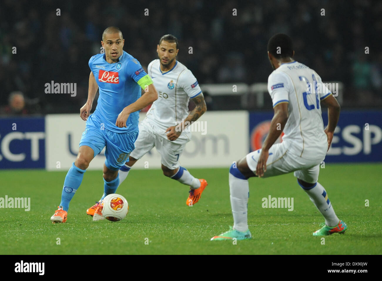 Naples, ITALY. 20th Mar, 2014. Gokhan Inler during the UEFA Europa League Round of 16 Second Leg match between SSC Napoli and FC Porto Football/Soccer at Stadio San Paolo on March 20, 2014 in Naples, Italy. Credit:  Franco Romano/NurPhoto/ZUMAPRESS.com/Alamy Live News Stock Photo