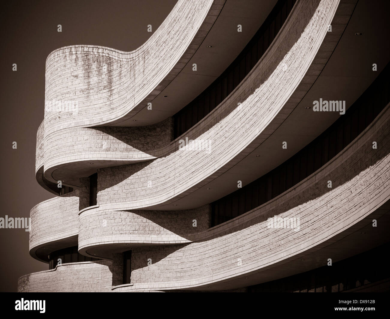 Balcony Curves at the Museum of Civilization. Sweeping curves mark the