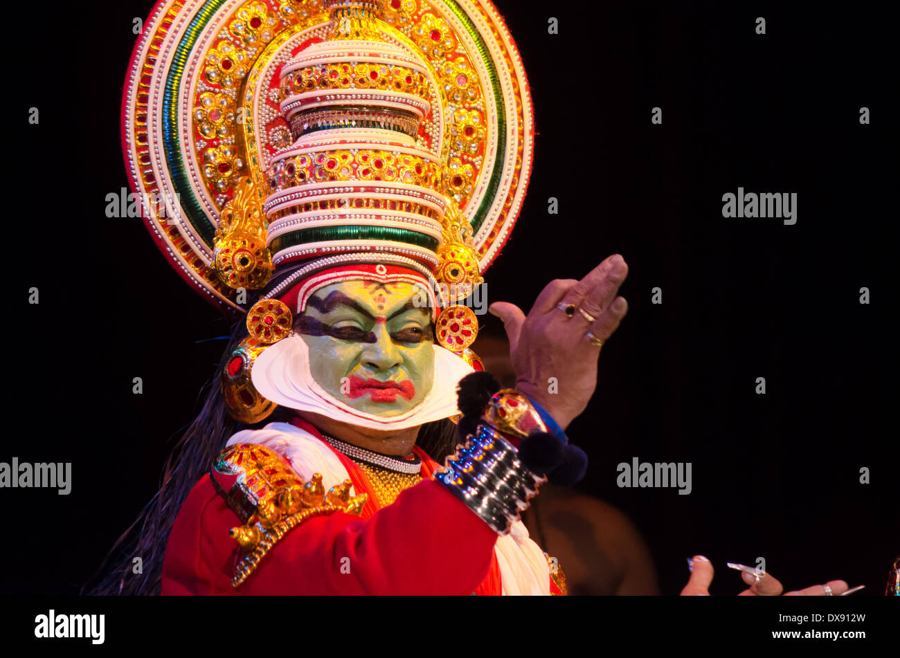 South Indian Kathakali Dancers Stock Photo - Alamy