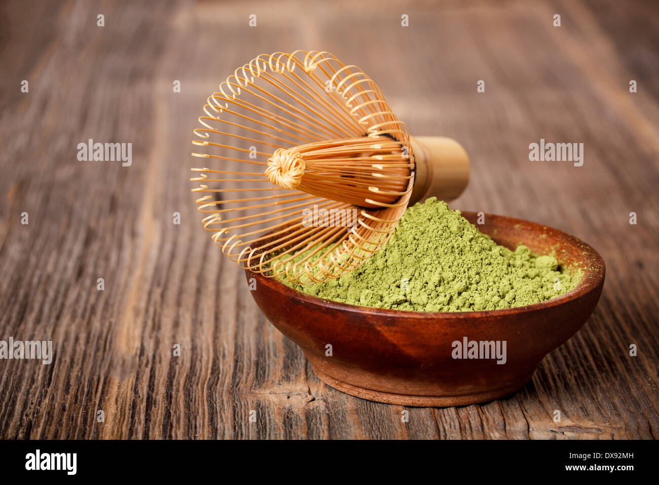 Matcha tea in ceramic bowl Stock Photo Alamy