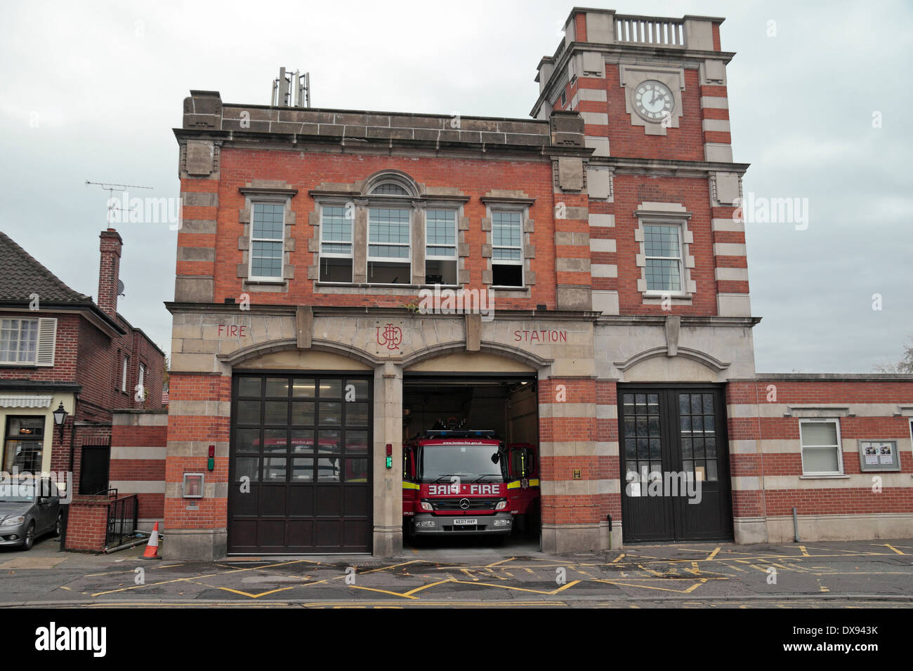 Leytonstone Fire Station, 541-567 High Road Leytonstone, London E11 UK. Stock Photo