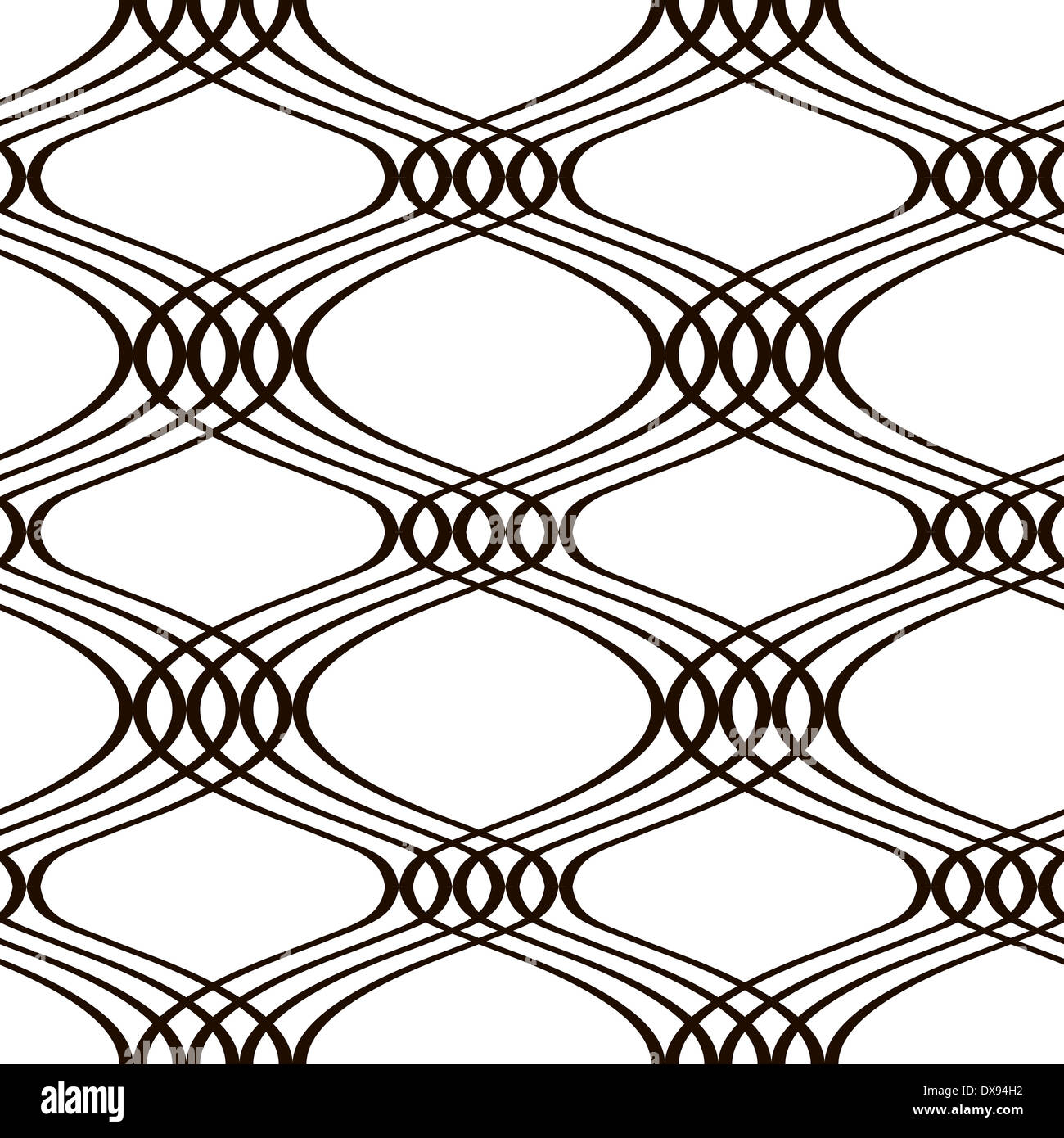 seamless geometric pattern, black and white vector illustration Stock