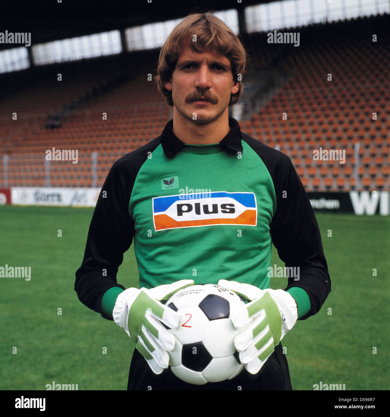 football, Bundesliga, 1979/1980, VfL Bochum, team presentation, portrait keeper Reinhard Mager Stock Photo