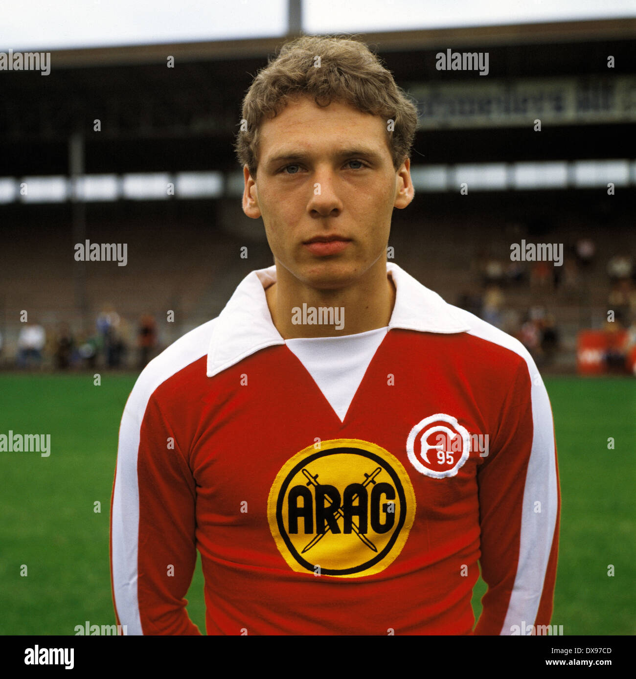 football, Bundesliga, 1979/1980, Fortuna Duesseldorf, team presentation, portrait Guido Mazany Stock Photo