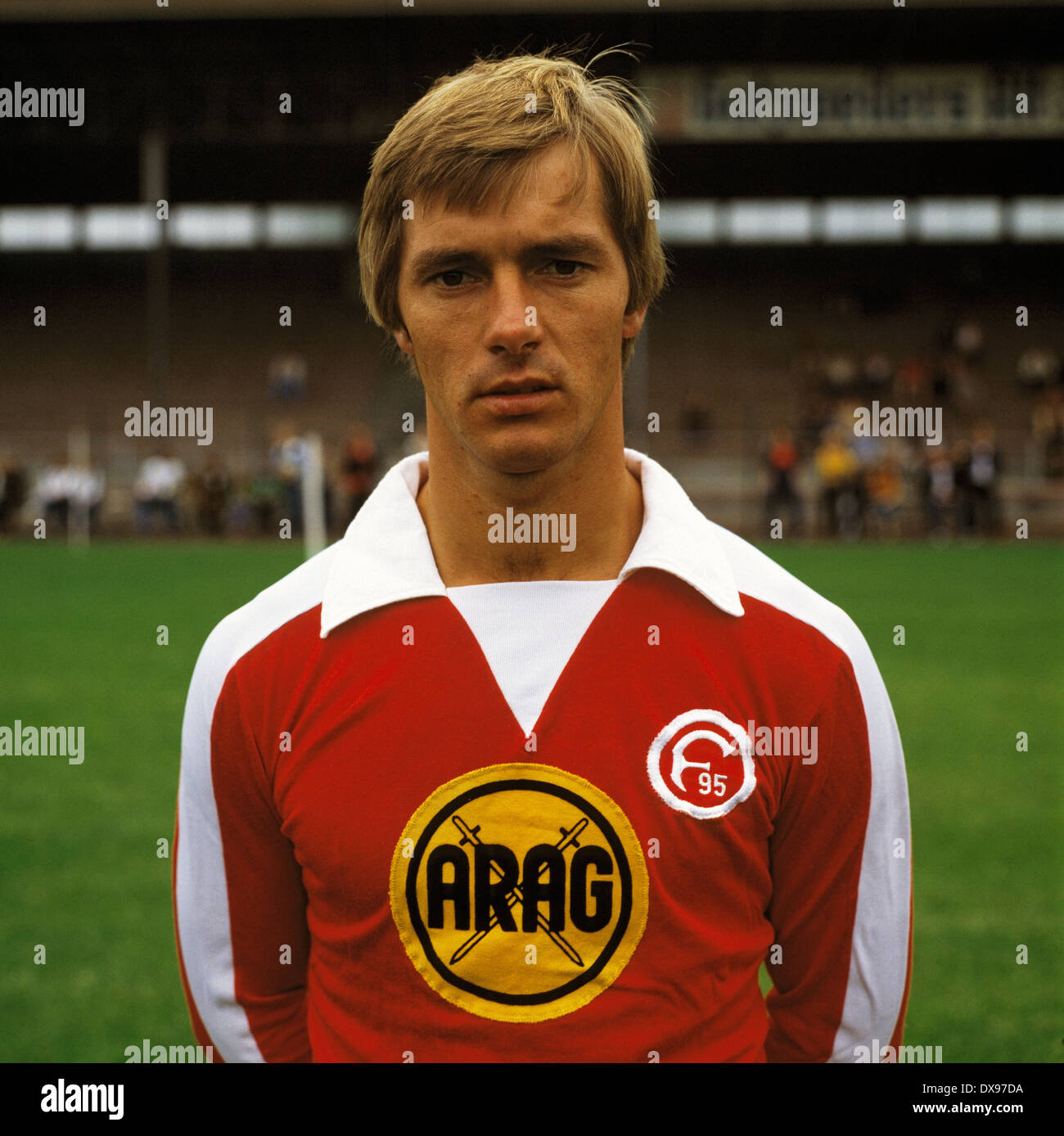 football, Bundesliga, 1979/1980, Fortuna Duesseldorf, team presentation, portrait Heiner Baltes Stock Photo