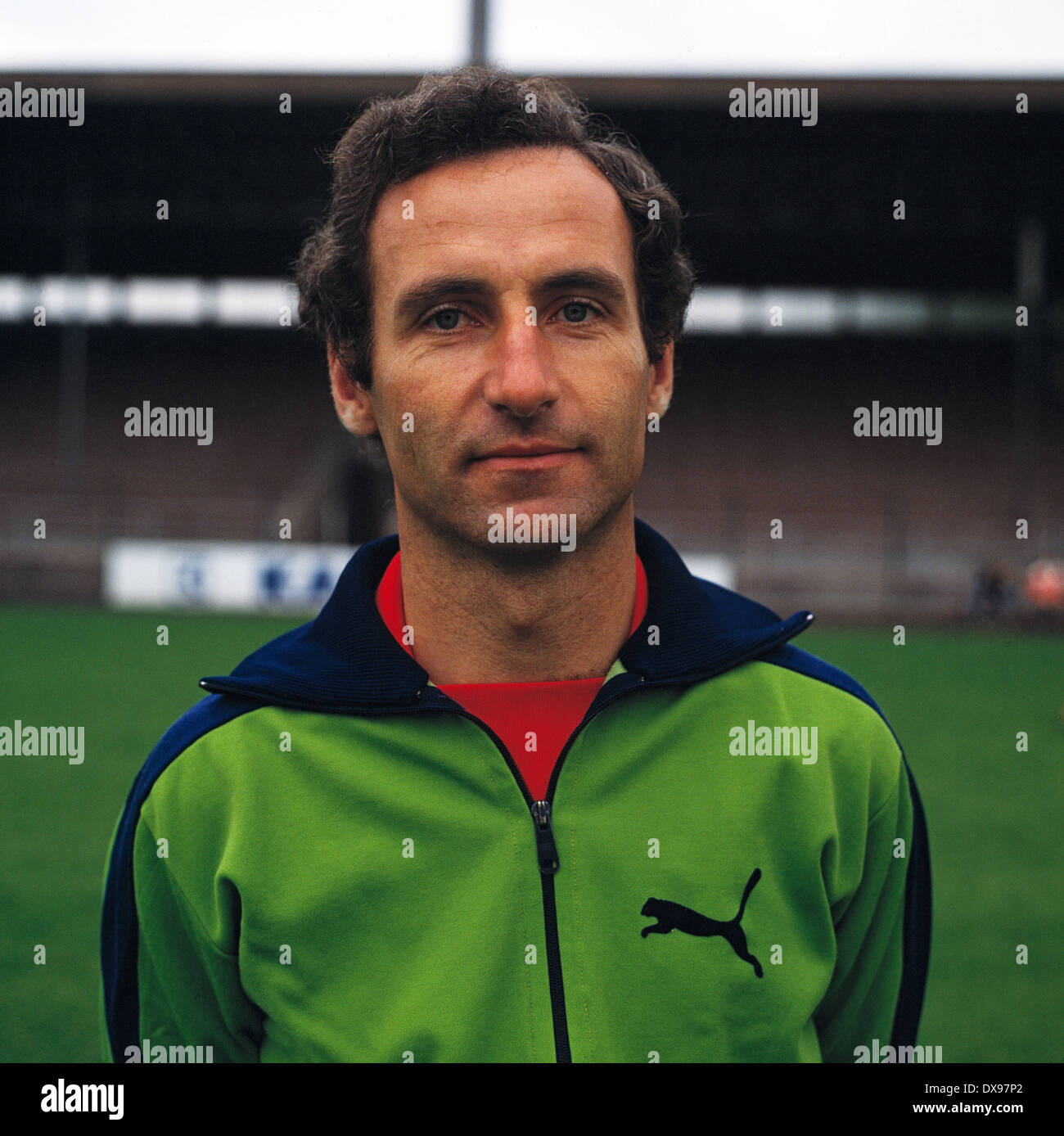 football, Bundesliga, 1979/1980, Fortuna Duesseldorf, team presentation, portrait assistant coach Guenter Exner Stock Photo