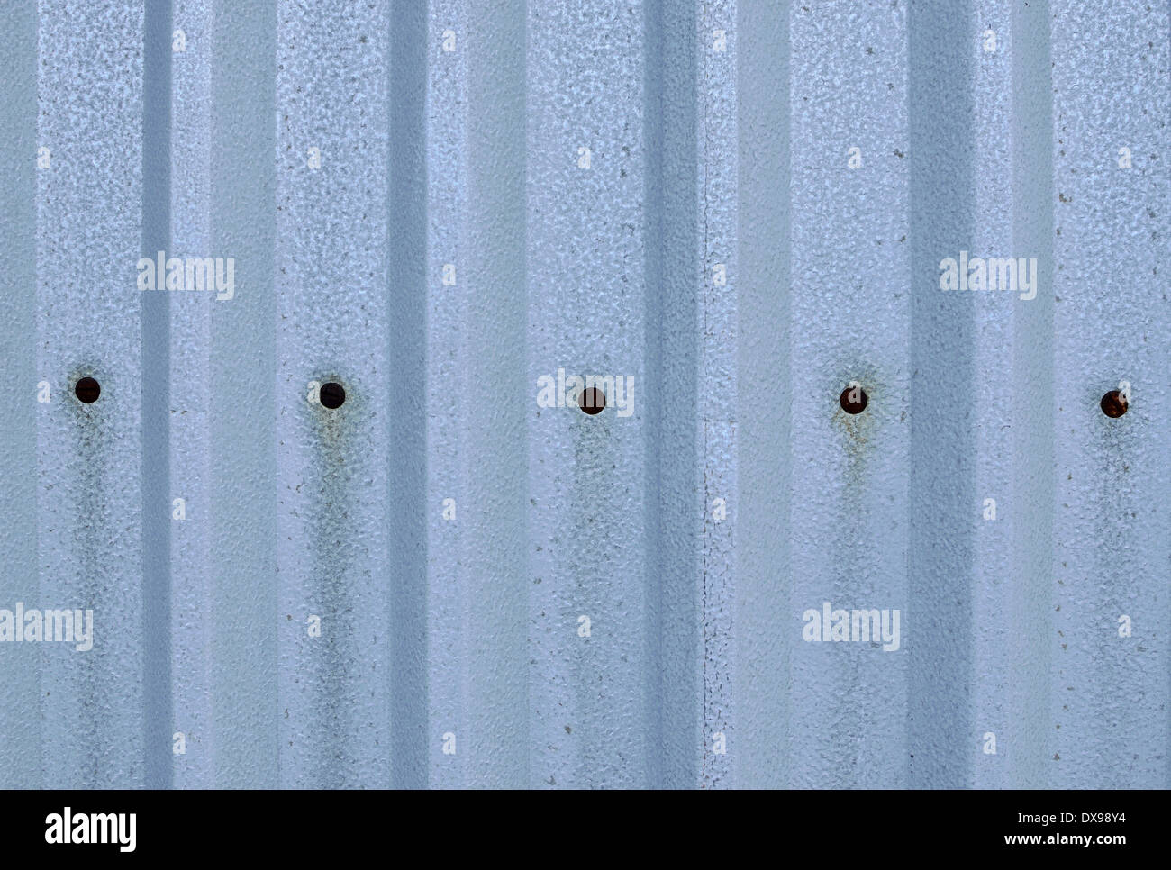 Corrugated aluminium Stock Photo