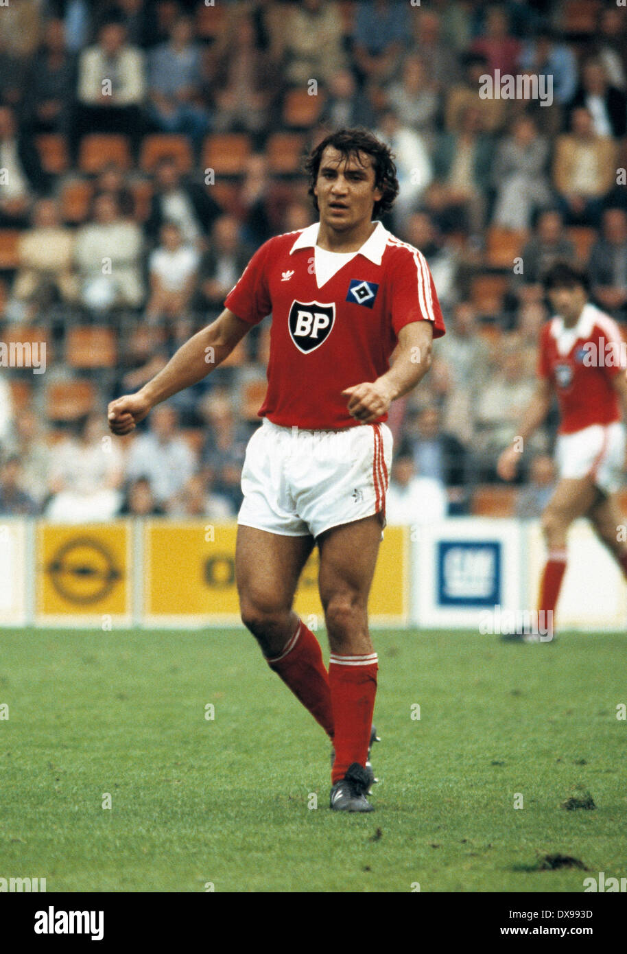 football, Bundesliga, 1979/1980, Ruhr Stadium, VfL Bochum versus Hamburger SV 0:3, scene of the match, Felix Magath (HSV) Stock Photo